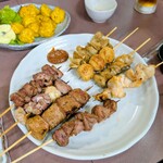 ごさろ - マスターのおまかせ串焼き盛り合わせ（8本）