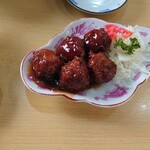 寿蘭 - 半肉ダンゴ(500yen)