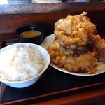 福味 - 料理写真:中盛り鳥のからあげ定食
