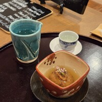 割烹 市川 - 蓮根饅頭、餡かけ