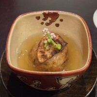 割烹 市川 - 蓮根饅頭、餡かけ