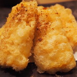 小皿のまぐろとさば。 - 今シーズンのとうもろこし料理No.1