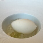 オーベルジュ・ド・リル ナゴヤ - ライチのソルベにシャインマスカットのコンポート