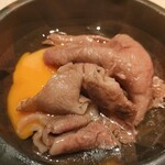 個室 和牛すき焼き 霜降り - 