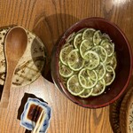 天神 土山人 - 冷やかけすだち蕎麦