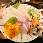 魚処 おぎた - おぎたのおまかせ定食@2,300円、生うに＋500円