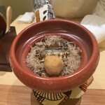 料理屋 みや﨑 - 秋刀魚湯庵焼きとミョウガの炊き込みご飯