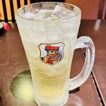 とりかわ処 鶏高 - メガハイボール880円×2杯