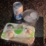 亀清 - 名水氷に酎ハイ、鯖すし　最高のキャンプ飯　BBQだけがキャンプじゃない！