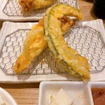 まきの - かしわ天とかぼちゃ天