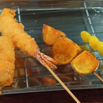串かつ 七福神 - 最初の4品