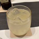 しゅん逢 紗々木 - あらごしユズのソーダ割りです！今回のお料理では何とでもマッチして飲みやすかったです。