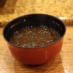 にぎり鮨 一五〇 - アオサのお汁