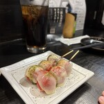 焼き鳥 シャバーノ - ミニトマト、チーズ