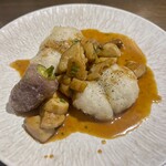 Cheval - ハモのフリット＆セップ茸ソテー