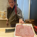 鮨 権左衛門 - 高森牛の生ハム