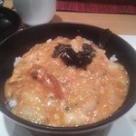 中村 - 肉じゃがの残り出汁で作ってもらった卵丼ぶり