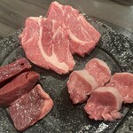 旅するジンギスカン 生らむバッハ - ハツは三切れでした。大サービスか？