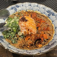 中華旬彩 森本 - パクチーをネギに変えてもらったけど、このソースなら苦手なパクチーも食べられたかも？