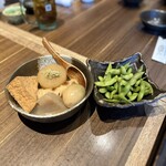 ほっこり瓢箪島 - ■ほっこりセット ￥714
・おでん5種と枝豆