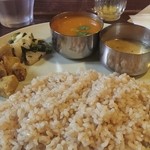 ラトナ カフェ - エビのカレー。