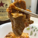 第三モッキリセンター - 豚キムチ、箸上げ