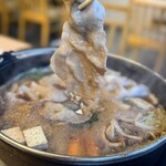 しゃぶしゃぶ すき焼き 食べ放題 和牛と豚 - 