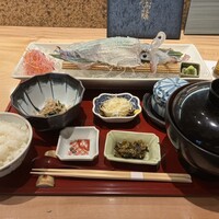 対馬のどぐろとイカ活き造り 博多 魚蔵 都ホテル店 - 
