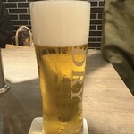 うしごろバンビーナ - 飲み放題のスーパードライ　泡まで美味い