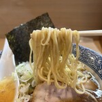 中華そば 多賀野 - 麺は全粒粉入り