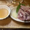 たまじろう - タンとハツ刺し　¥500-