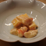 花いち - 海老と柿の胡麻たれ