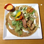 むさしの森珈琲 - 料理写真:野菜畑のガレット〜グリルチキンサラダ仕立て