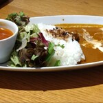 むさしの森珈琲 - バターチキンカレー　スープ付