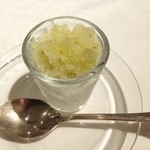 リストランテ サクラ - 2014.10 胡瓜と林檎のグラニテ