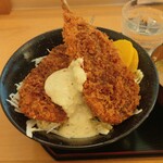 ごはん処 藤井堂 - アジフライ丼 (税込)980円 (2025.09.26)
