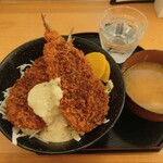 ごはん処 藤井堂 - アジフライ丼 (税込)980円 -全体- (2025.09.26)