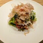 鉄板焼 美安 - 有機野菜のサラダ