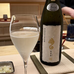 鮨 陸 - 亜麻猫 スパークリング 秋田県秋田市 新政酒造