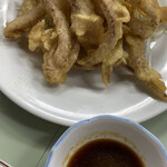 鯉とうなぎのまるます家 - イカのげそ天