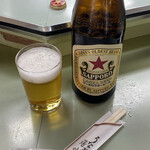 鯉とうなぎのまるます家 総本店 - サッポロラガビール(中びん)