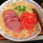 文重庵 - とんこつラーメンもんじゃ。ほんとにラーメンみたい（笑）