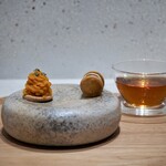 Haruka Murooka - かぼちゃのモンブラン、自家製レーズンバターサンドクッキー