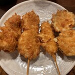 鉄板あさひ - 注文した串かつ