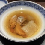 眞善美 - 蒸しスープ（ツブ貝 大根 人参 葱 生姜 名古屋コーチン 棗 冬菇）