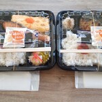 ねこのひたい - テイクアウト各680円✨✨イートインだと味噌汁が付きますが、テイクアウトでもインスタント味噌汁と焼きのりのサービス♫ 