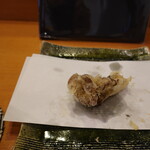 栗天 - 舞茸は天麩羅、焼いて香りと歯触りが良くなるんだ！