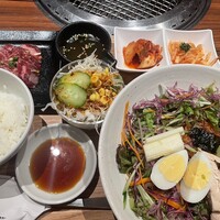 清江苑 池袋西口本店 - ビビン麺セット(ハラミ)
