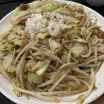肉野菜炒め ベジ郎 - 2025/9/22 ランチで利用。肉野菜炒め定食(ライス・スープ)(1,080円)