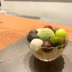今菓子司 銀座凮月堂 - 抹茶クリームあんみつ